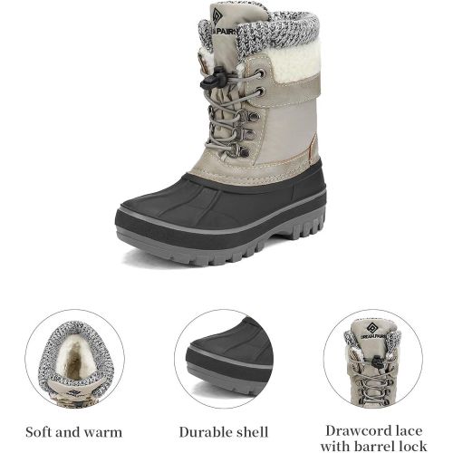  [아마존 핫딜] DREAM PAIRS Boys Girls Insulated Waterproof Winter Snow Boots
