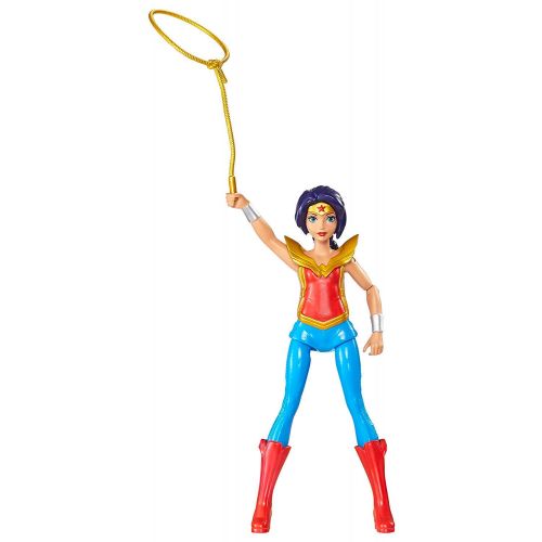  DC Comics Superhero Girls DC Comics Super Hero Girls Batgirl, Wonder Woman & Harley Quinn 6” Action Dolls and Lunch Bag Set