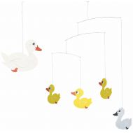 Flensted Mobiles Ugly Duckling Hanging Nursery Mobile - 17 Inches - Handmade in Denmark by Flensted