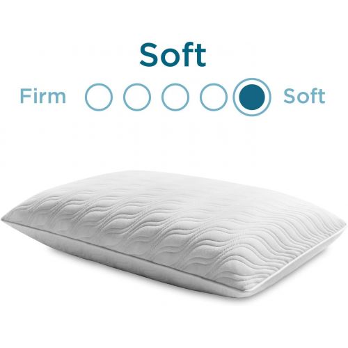 템퍼페딕 Tempur-Pedic TEMPUR-Adapt ProLo King Size Pillow, for Sleeping, Extra Soft Support, Low Profile Washable Cover, Assembled in The USA, 5 YR Warranty