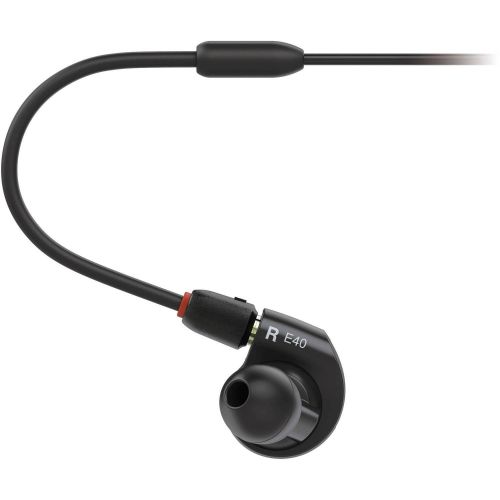 오디오테크니카 Audio-Technica ATH-E40 E-Series Professional In-Ear Monitor Headphones + FiiO A1 Portable Headphone Amp (Silver)