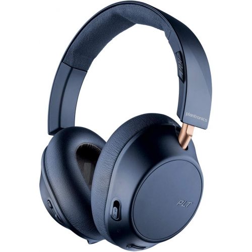  Plantronics BackBeat GO 810 Wireless Headphones, Active Noise Canceling Over Ear Headphones, Navy Blue