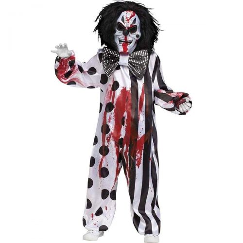  Fun World Bleeding Killer Clown Kids Costume