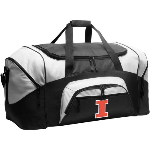  Broad Bay Large Illini Duffel Bag University of Illinois Suitcase or Gym Bag for Men Or Her