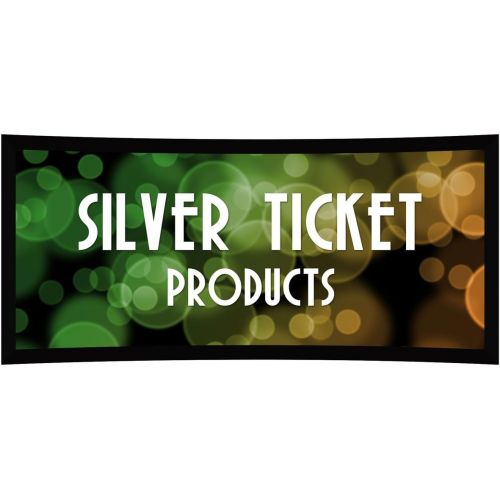  Silver Ticket Products STC-125-WAB Silver Ticket Curved Frame 2.35:1 4K Ultra HD Ready Cinema Format (6 Piece Fixed Frame) Projector Screen (2.35:1, 125, Woven Acoustic Material)