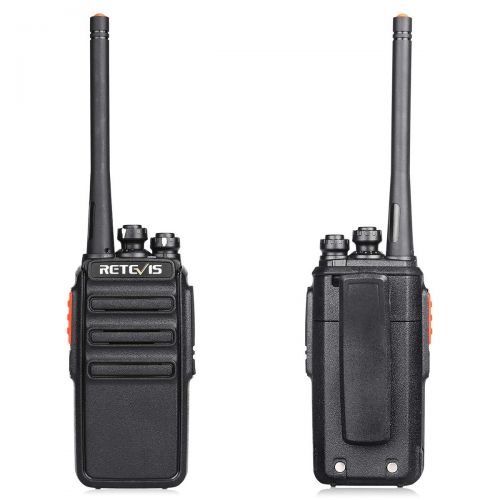  Retevis H-777S Two Way Radio Portable Size Rechargeable Walkie Talkie with USB Charger Cradle and Professional Earpieces (1 Pair)
