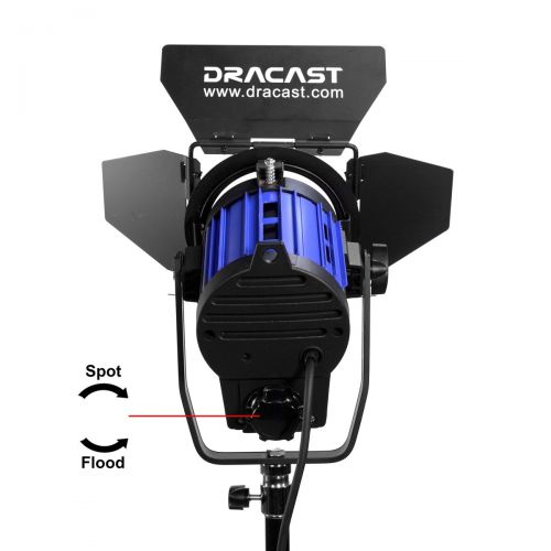  Dracast DRPL-FL-200D Studio Daylight LED200 Fresnel, Blue