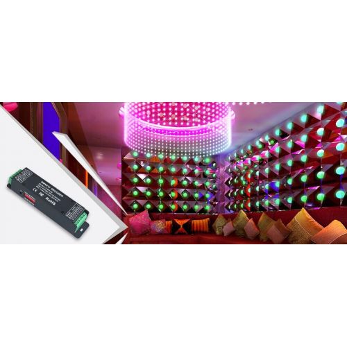  LEDENET 4CH x 5A DMX-PWM Decoder Constant Voltage Driver Convert DMX512 Digital Signal to PWM Signal CV Controller Control Single Color, Dual Color, RGB, RGBA, RGBW LED Strip Light