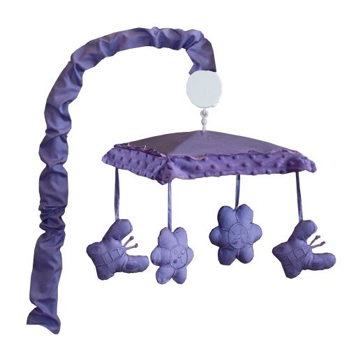  BabyFad Minky Purple 10 Piece Baby Crib Bedding Set