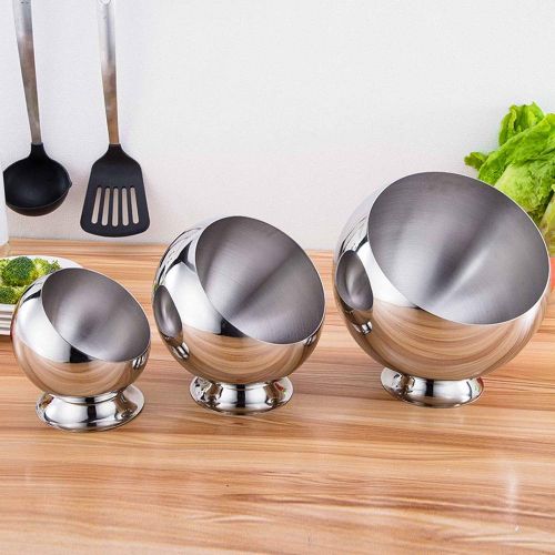  ZCF Stainless Steel Serving Bowls With Lid Sugar Salt Container Storage Bottle Kitchen Storage Jars Seasoning Candy Soy Sauce dish (Size : M)