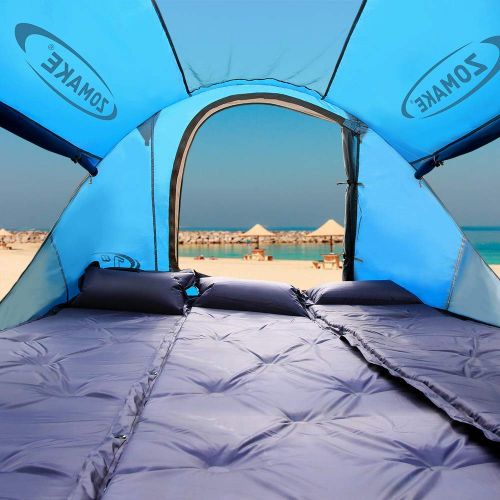  Beach Tent Sun Shelter Pop Up Tents for Family Plus Canopy Automatic UV Protection Cabana Portable and Lightweight Shade Easy Setup and Down with Carry Bag for Outdoor Suit for 2 o