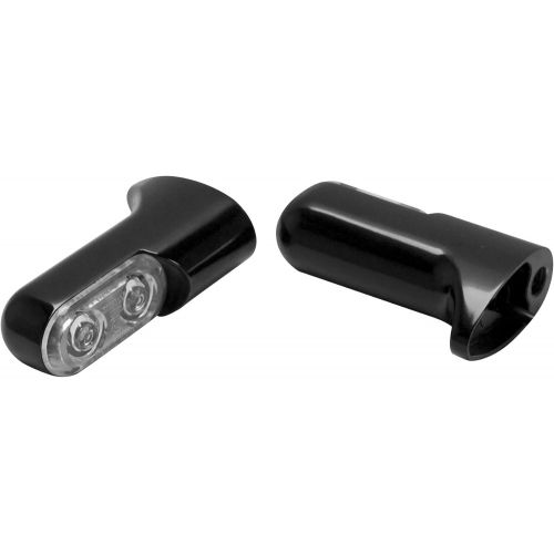  Arlen Ness 12-741 Black Bolt-On Turn Signal with Power LED Accent