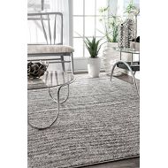 NuLOOM nuLOOM Contemporary Sherill Wind Large Area Rug, 9 x 12, Grey