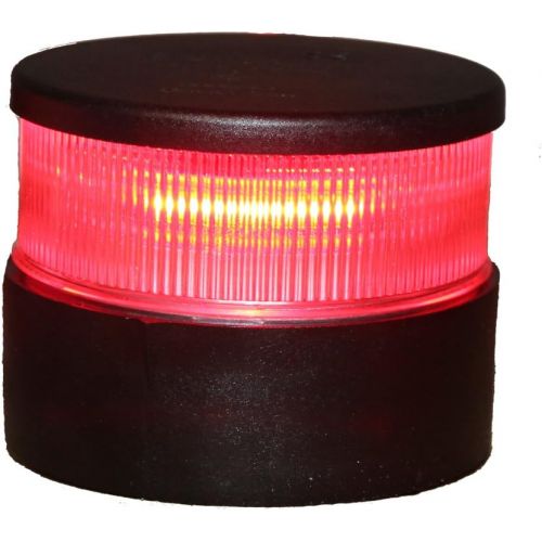  Aqua Signal All Round Red LED Navigation Light with Black Housing