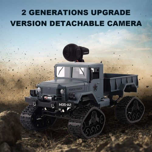  TINIX RC Cars - WiFi 2.4G Remote Control Car 1:16 Military Truck Off-Road Climbing Auto Toy 4 Wheel Drive RC Car Controller Toys for Children - by Tini - 1 PCs