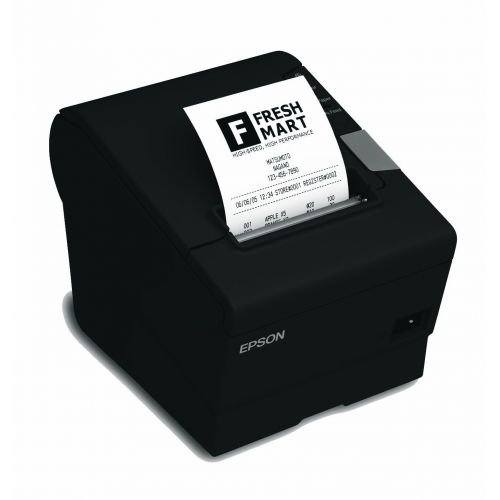 엡손 Epson C31CA85A6331 TM-T88V Thermal Receipt Printer with Power Supply, Energy Star Rated, Ethernet and USB Interface, Black