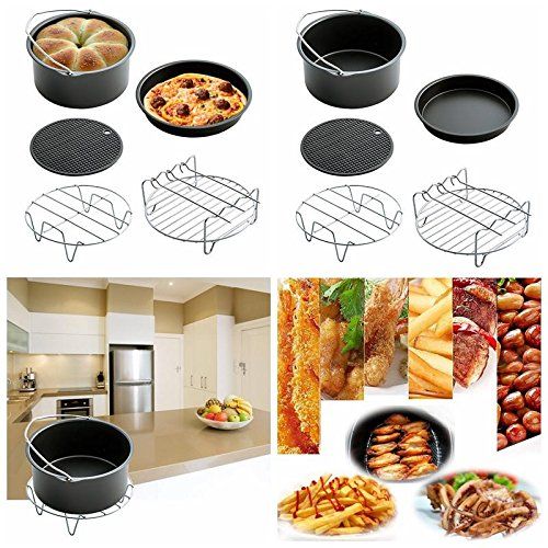  Aolvo Air Fryer Accessories for Gowise Phillips and Cozyna or More Brand,Air Fryer Accessories Kit of 7 Fit For 3.5QT