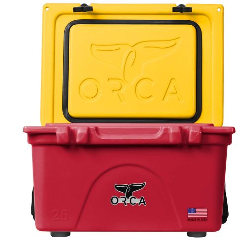 ORCA 26 Quart Cooler, Crimson & Gold