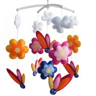 Black Temptation [Blooming Flowers] Musical Mobile, Colorful Hanging Toy, Adorable Gift