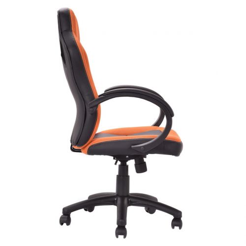  Koonlertk@Shop Modern Racing Style High Back Executive Office Desk Gaming Chair Comfortable Bucket Seat Swivel Desk Task PU Leather Upholstery Adjustable Height Posture Support #1711org