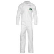 Lakeland Industries Inc Lakeland SafeGard Economy SMS Coverall, Disposable, Open Cuff, 3X-Large, White (Case of 25)