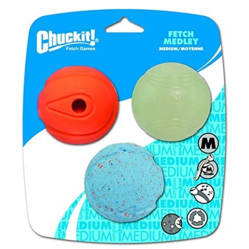  Chuckit Fetch Medley Ball Medium (3 Pack)