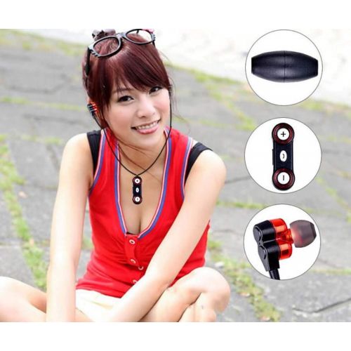  GJX Dual Speaker Stereo Bluetooth Headset, Necklace Sports Headphones, Hi-Fi Headset