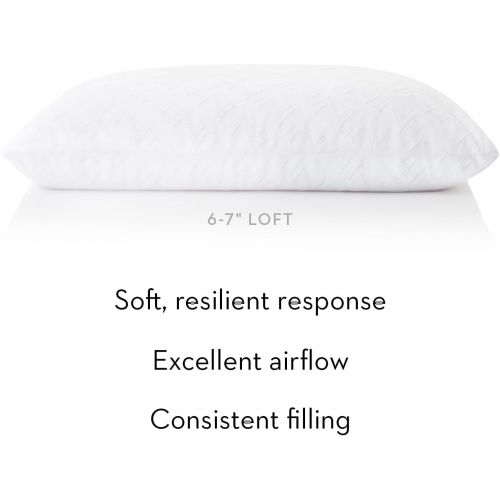  MALOUF Z Shredded Latex Pillow with Rayon from Bamboo Cover - Resilient and Comfortable - Hypoallergenic - Queen
