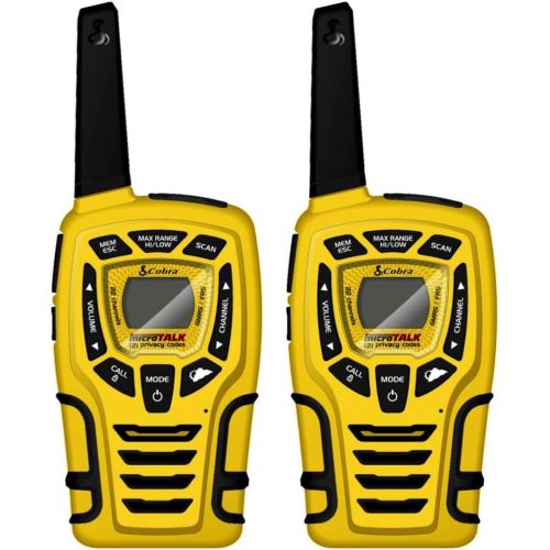 코브라 Cobra ACXT565 Walkie Talkie 28-Mile 22 Channel, Water Proof, Weather and Emergency Radio, Rechargeable Batteries