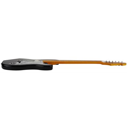 스펙트럼 Spectrum AIL 90BP Custom Pro Series ST Style Electric Guitar with Mini Amp Pack, Black and White