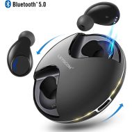 [아마존 핫딜]  [아마존핫딜]LETSCOM Letscom True Wireless Earbuds, Bluetooth 5.0 Headphones, IPX5 Waterproof Workout Sports Earphones for Running, Mini Headphones with HD Stereo Sound, Built-in Mic, Charging Case, 36