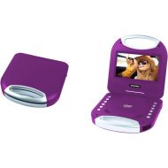 Sylvania 10-Inch Portable DVD Player with Integrated Handle and USBSD Card Reader, Purple
