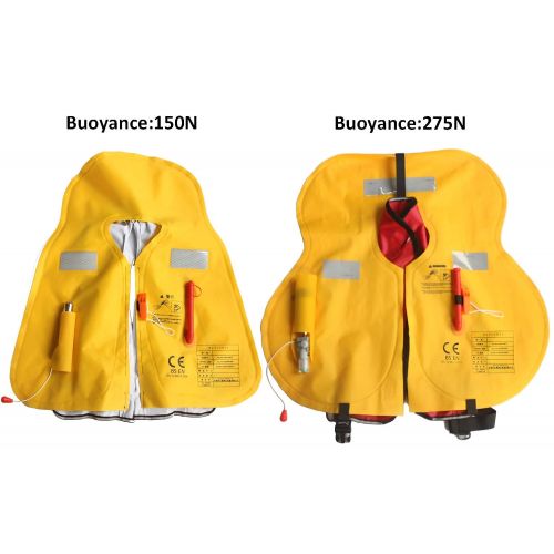  Eyson Automatic/Manual Inflatable Life Jacket Life Vest PFD 275N Buoyancy XXXL Size for Adults