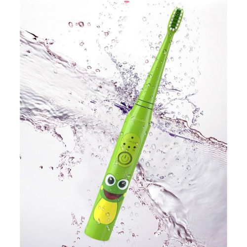  Xiao Jian-XJ-002 Xiao Jian Electric Toothbrush - Childrens Electric Toothbrush Rechargeable Sound Wave Waterproof Smart Baby Automatic Bright White 3-6-12 Years Old Super Soft Hair Electric Toothbr