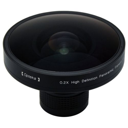  Opteka Platinum Series 0.2X HD PanoramicVortex 220Deg Fisheye Lens For Canon Optura Xi, Ultura and Vistura Digital Camcorders