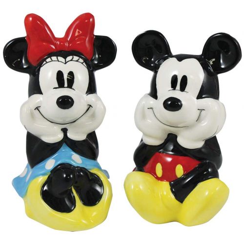 디즈니 Disney Mickey Minnie Sitting Salt & Pepper Shaker