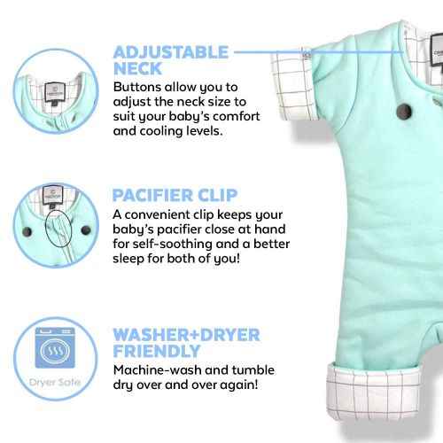 CribCulture Baby Wearable Blanket for Helping Your Infant Transition from Swaddling - Allows Your Baby to Move...