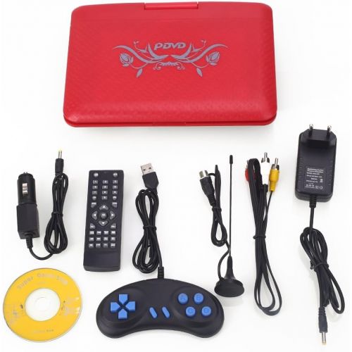  Hanbaili Ultra-Thin HD 7.8 inch Mobile DVD Video Player with Portable EVD Player 270 Degree Rotation