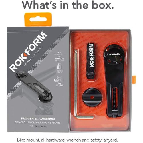  Rokform [Mount Kit Only] Pro-Series Adjustable Aluminum Bike Mount  Holder, Twist Lock & Magnetic Security