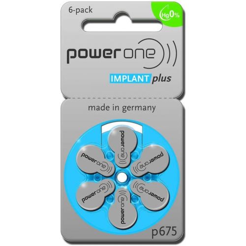  Power One Cochlear Implant Batteries! 20 Packs, Total of 120 Batteries by Power One