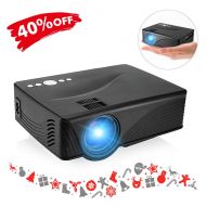 Projector, GBTIGER 2000 Lumens Mini Video Projector Full HD 1080P Support for Home Theater Entertainment Movie Game Video Projector Compatible with Fire TV Stick, PS4, Xbox (White)
