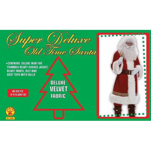  Rubie%27s Super Deluxe Old Time Santa Suit Costume