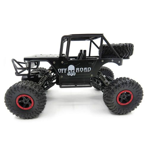  Gbell 1:18 RC Off-Road Vehicle Climber Truck Racing Car, 2.4Ghz 4WD High Speed Alloy Pickup Monster Car Buggy Kit Toy Birthday for Boys Kids 6-15 Years Old (Black)