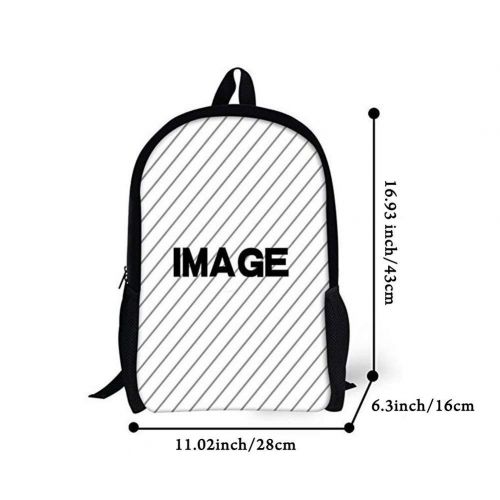  POLN5E-2D School Backpack The Nights Heart Student Bag Cool School Bookbag College Backpack for Men/Women