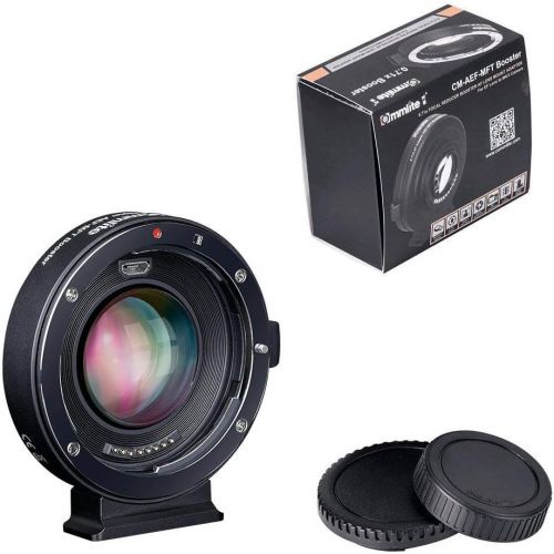  Commlite CM-AEF-MFT Booster Canon EF Lens to Micro Four Thirds 0.71x Speed Booster Autofocus Adapter for Panasonic GH4 GH5 GH5S GF6 GF1 GX1 GX7 Olympus E-M5 E-M10 E-PL5