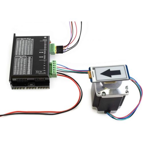  Waveshare SMD258C Two-Phase Hybrid Stepper Motor Driver 40000SR Resolution Supports 16 Grades Stepping Subdivision and Drive Current Setting for CNC Like Sculpturing Cutting Machi
