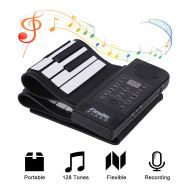 Fosa fosa Portable 61-Keys Roll up Soft Silicone Flexible Electronic Digital Music Keyboard Piano New
