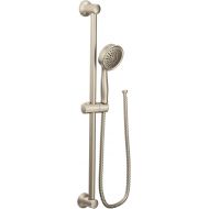 Moen 3668EPBN Handheld Showerhead with 69-Inch-Long Hose Featuring 24-Inch Slide Bar, Brushed Nickel