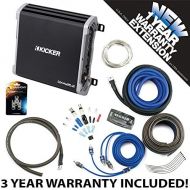 Kicker 43DXA1252 Car Audio 2 Channel Amp DXA125.2 & 8 GA Amplifier Accessory Kit - 3 Year Warranty!