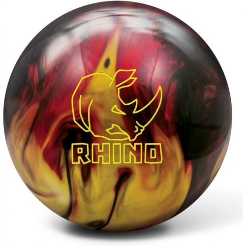 브런스윅 Brunswick Bowling Products Brunswick Rhino Reactive PRE-DRILLED Bowling Ball- RedBlackGold Pearl